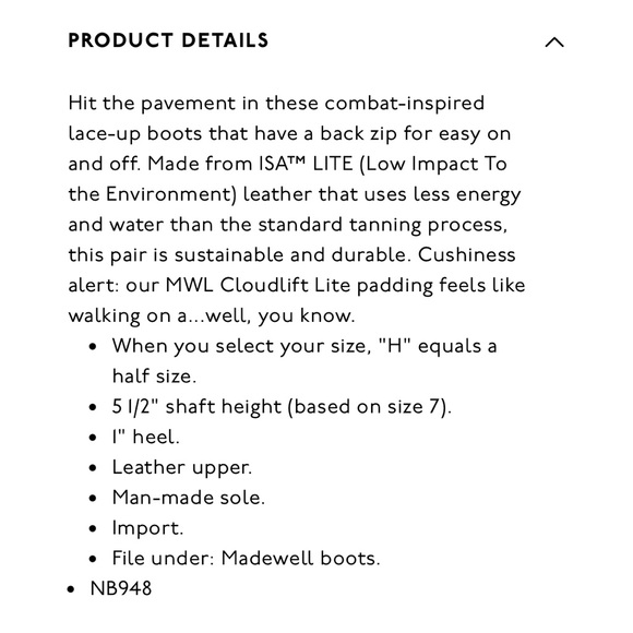 Madewell Citywalk Lugsole Boot - English Saddle - Picture 5 of 15